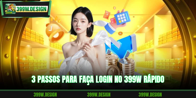 3 passos para faça login no 399W rápido